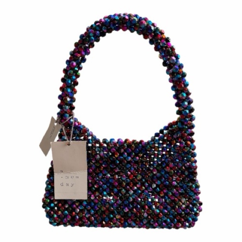 Target Multicolor Beaded Mini Shoulder Bag | Y2K Sparkle Party Purse | NWT